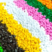 Plastic pellets .